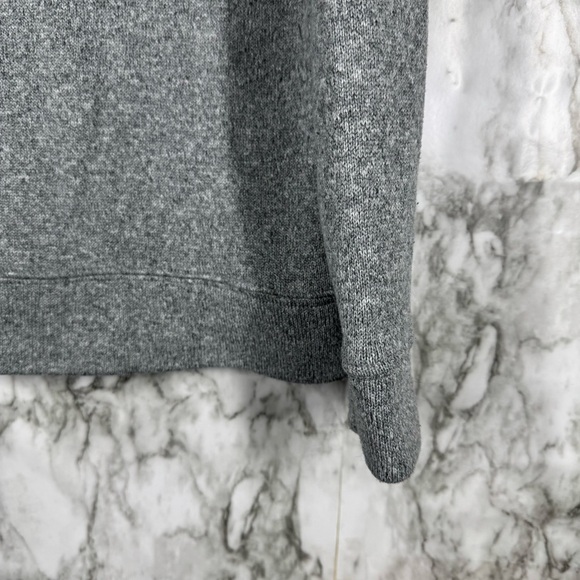 OLD NAVY Light Heather Gray half zip Long Sleeve Sweater Tee Size Large - Picture 4 of 5